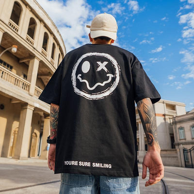 Men's Cotton Tee | Smiley T-Shirt | N&H