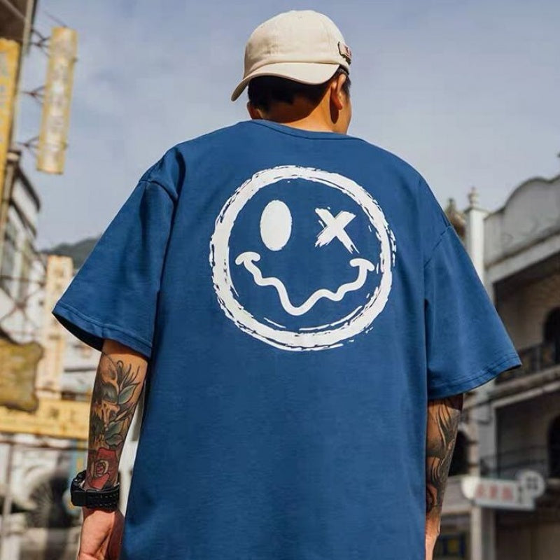 Men's Cotton Tee | Smiley T-Shirt | N&H