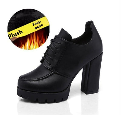 Women's Platform With Thick Heels And High Heels