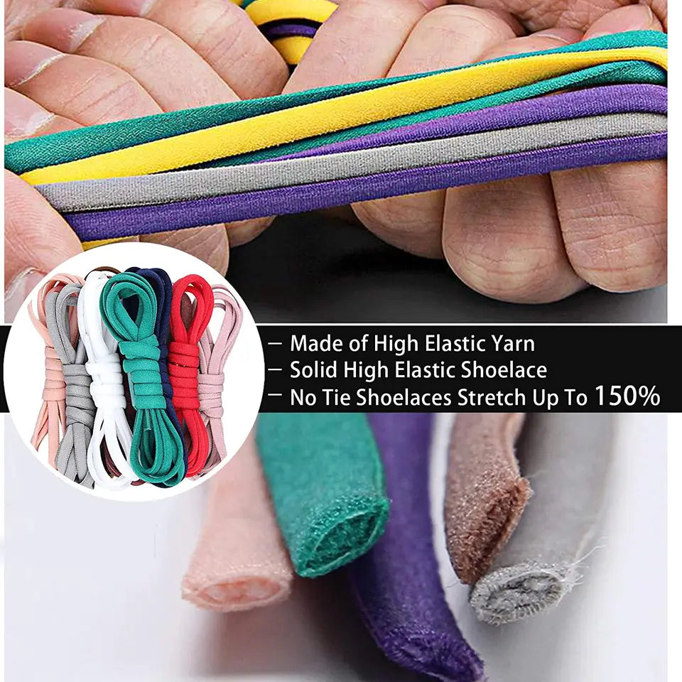 N&H™ No Tie Shoelaces with Metal Lock