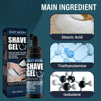 Men's Pogonotomy Foam Mild Refreshing Cleansing Softening Beard Foam Shaving Cream